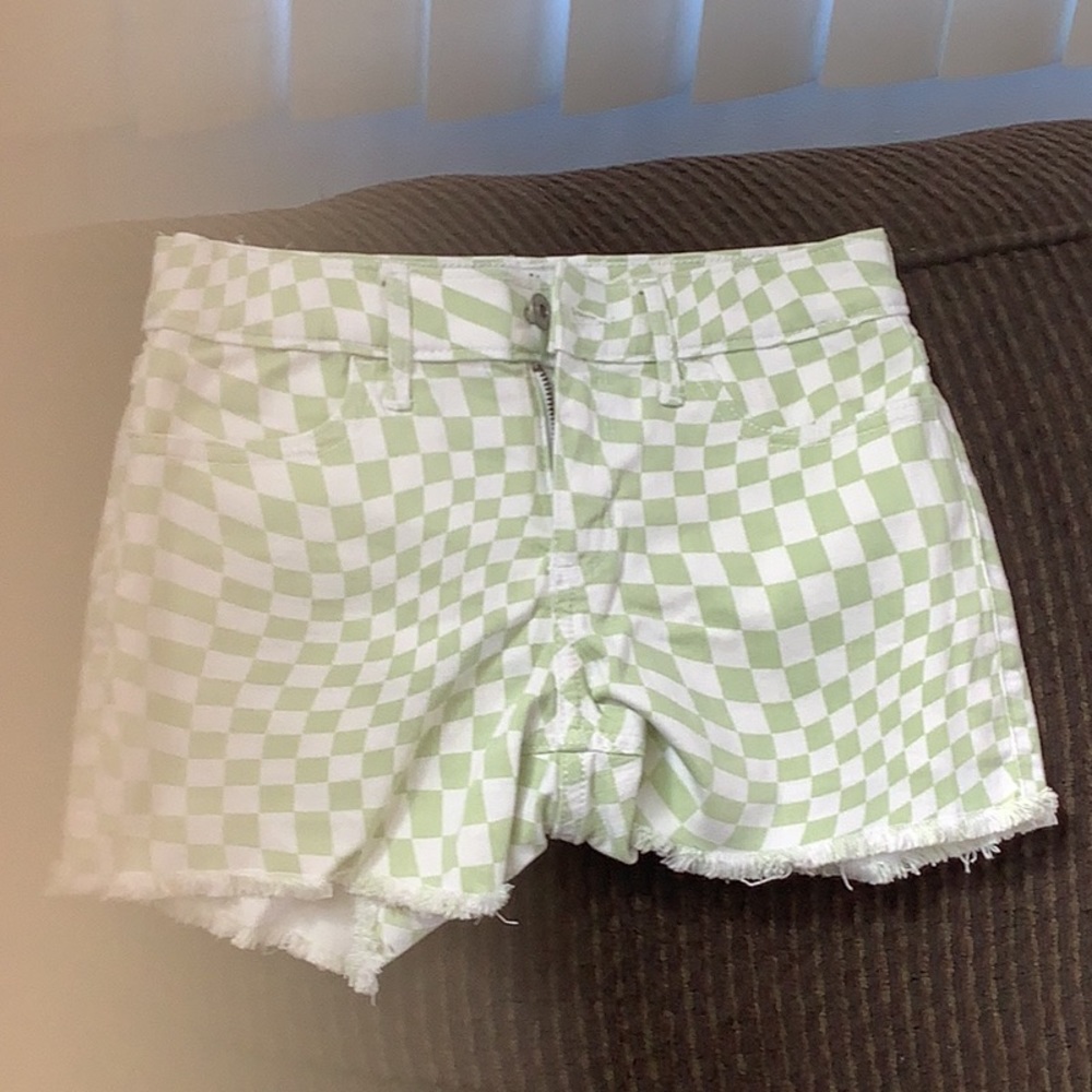 Abercrombie Kids Girls size 13/14 Checkered shorts
